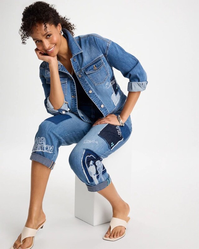 Denim Parrot Pocket Jacket - image 2